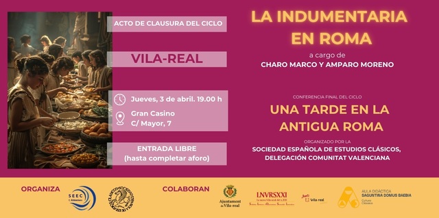 Cartel anunciador de la conferencia.