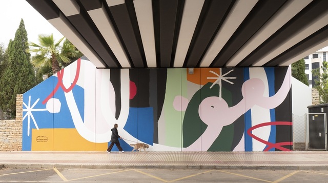 'El ritmo de las cosas', mural de la mostra TEST_3