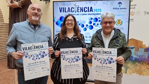 Marco, Torres y Navarro en la presentacin de la nueva edicin de Vilacincia.