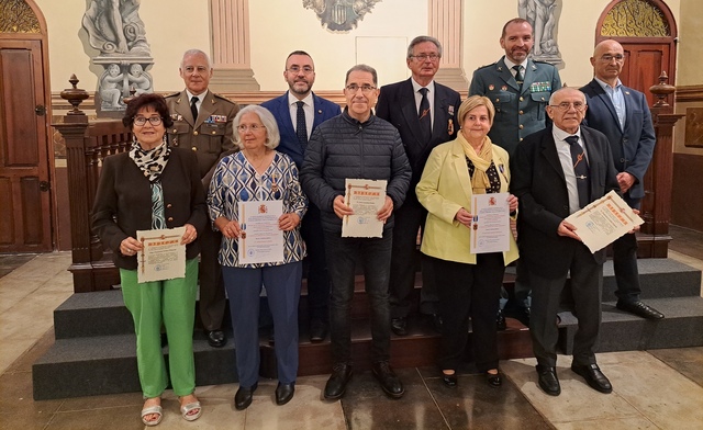 Acto de la Hermandad de Veteranos de las Fuerzas Armadas y la Guardia Civil en Vila-real