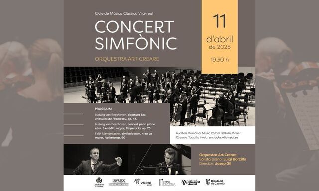 Imatge del cartell del concert inaugural.