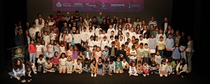 Foto de famlia dels premiats.