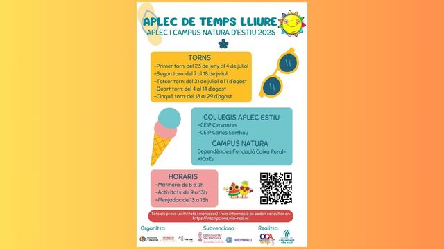 Cartell de l'Aplec d'Estiu i Campus Natura 2025.