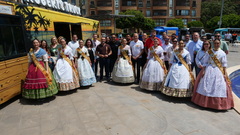 Zona de 'foodtrucks' al jard� de Jaume I.