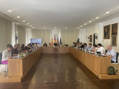 Los ediles de la corporacin municipal en el Pleno.