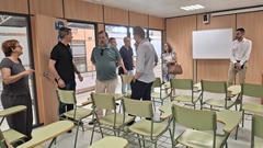 La visita ha servido para comprobar las aulas disponibles.