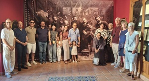 La comitiva con la edila Dora Saura.