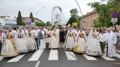 Recepci�n a la patrona, cubierta para protegerla de la lluvia.
