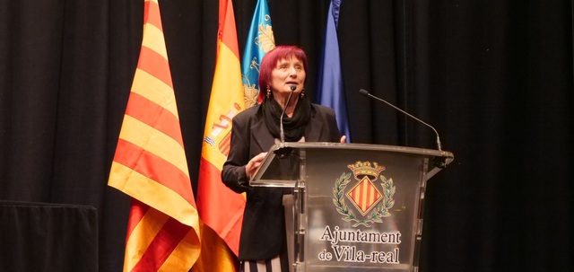 Teresa Ortells, en la gala d'entrega dels Premis 20 de Febrer de 2025.