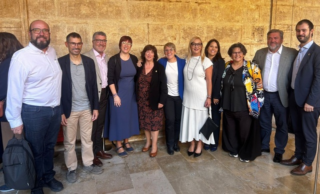 Santi Cortells en el acto celebrado en Valencia.