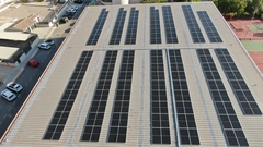 Instalaci�n en el pabell�n Bancaixa.