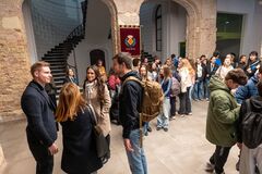 Javi L�pez junt als professors de Erasmus+