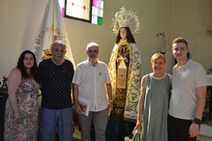 Els regidors Miriam Caravaca i Javier L�pez han visitat el col�legi de la Verge del Carme.