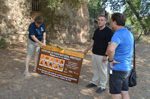 Visita al r�o tras la reuni�n de coordinaci�n.
