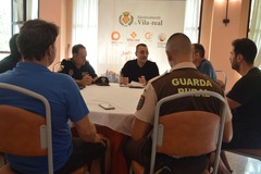 Reuni�n entre personal de Polic�a Local, SME, Consorcio del Millars y alcald�a.