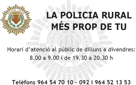 Unidades de Policía - Información de la Policía Rural