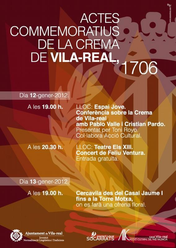 Actes commemoratius de la crema de Vila-real, 1706